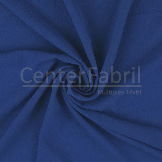 Malha Crepe Scuba Neoprene Azul Bic Larg 150cm 95% Poliester/5% Elastano 270gr/m2. Conserv 1-M/2-2/3-3/4-5/5-3/6-1/6-3