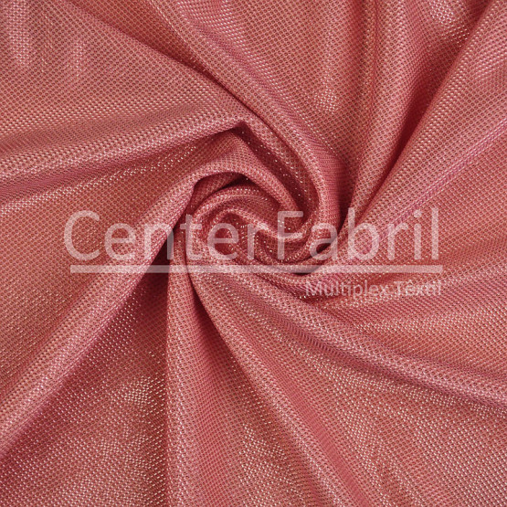 Tecido Malha Lurex Sunshine Bonded Rosa Giz Larg.147cm 96%Poliéster 4%Elastano 192Gr/m² - Preço por metro - Conserv 1-M/2-2/3-3/4-5/5-3/6-1/6-3