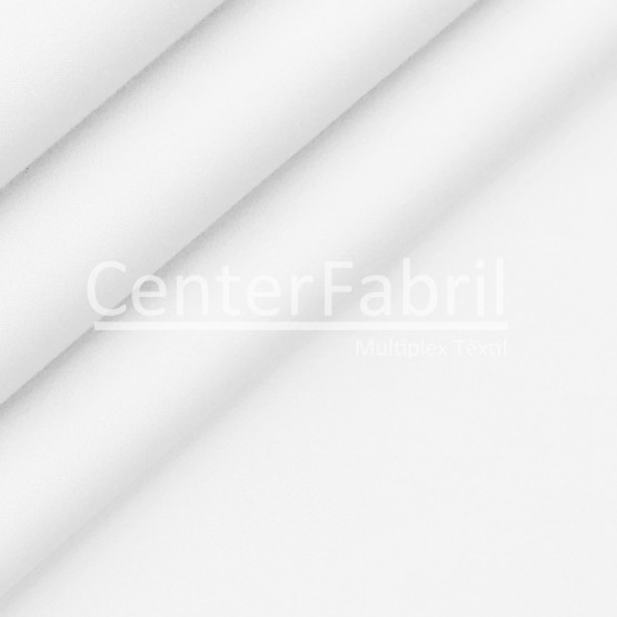 Tecido Malha Cotton Tubular Branco Larg.90cm 90%Algodão 10%Elastano - Preço por Metro