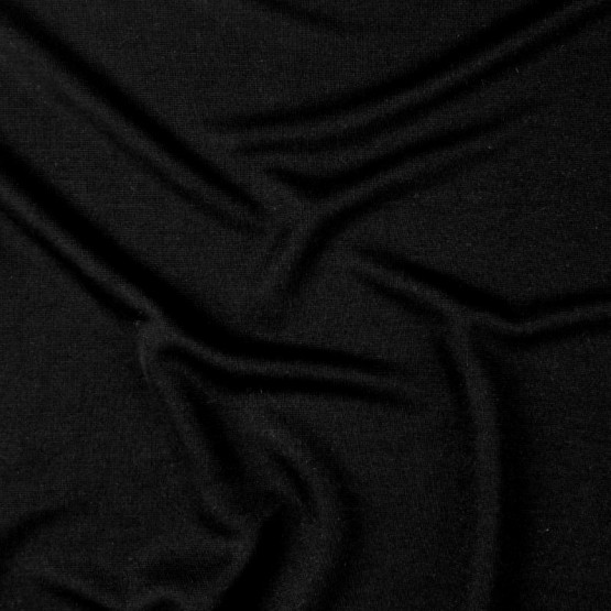 Malha Roma Light Preto Larg.160cm 100%Poliester - Preço por metro