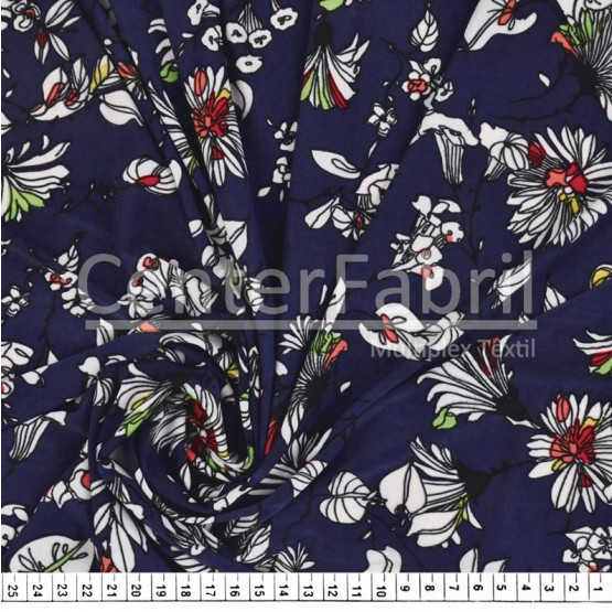 Tecido Malha Liganete Estampada  Larg.150cm - 96%Poliéster/4%Elastano -Venda por Metro