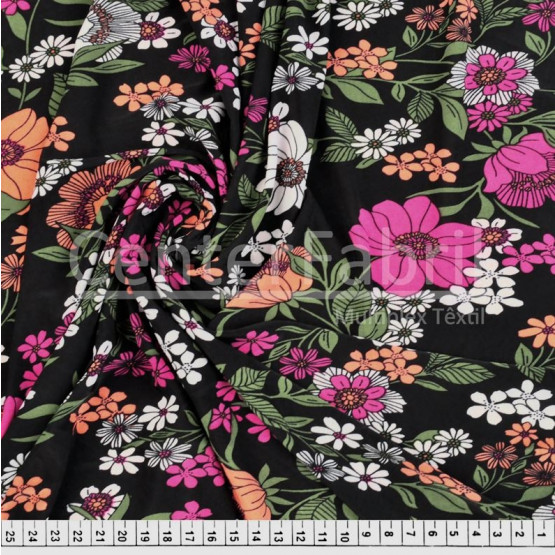 Tecido Malha Liganete Estampada  Larg.150cm - 96%Poliéster/4%Elastano -Venda por Metro