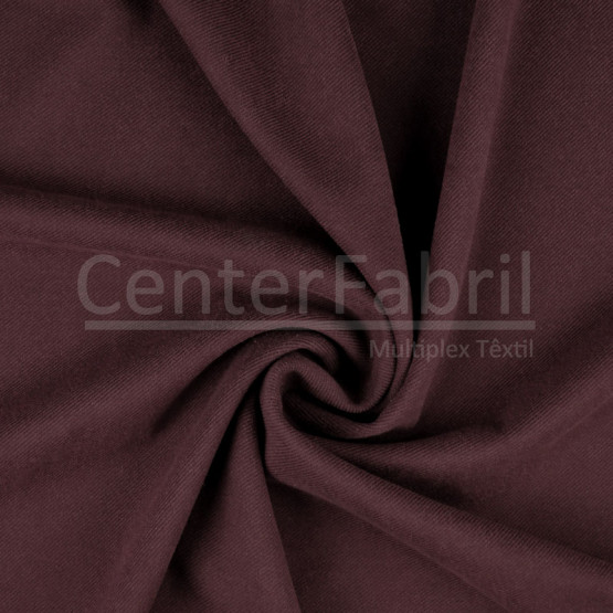 Tecido Malha Scuba Suede Vinho Largura 150cm 94%Poliester 6%Elastano 332gr/m2. Conserv 1-M/2-2/3-3/4-5/5-3/6-1/6-3