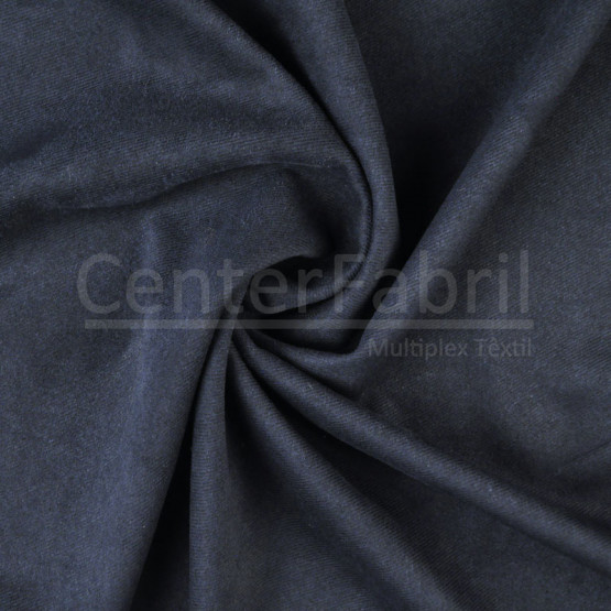 Tecido Malha Scuba Suede Azul Marinho Largura 150cm 94%Poliester 6%Elastano 332gr/m2. Conserv 1-M/2-2/3-3/4-5/5-3/6-1/6-3