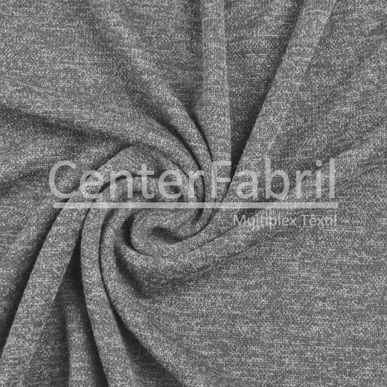 Tecido Malha Melange Lurex Cinza Largura 150cm 78%Poliester 20%Viscose 2% Elastano - Venda por Metro . Conserv 1-M/2-2/3-3/4-5/5-3/6-1/6-3