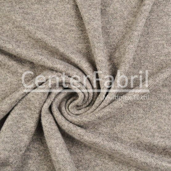 Tecido Malha Melange Flanelado Nude Largura 150cm 92%Poliester 6%Viscose 2% Elastano - Venda por Metro . Conserv 1-M/2-2/3-3/4-5/5-3/6-1/6-3