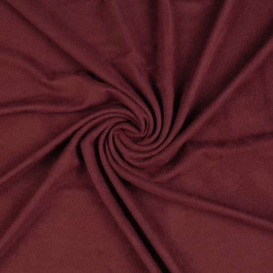 Tecido Malha Micro Suede Moda Vinho/Bordô Larg 150cm 87%Poliester 13%Elastano  Venda por Metro180gr/m2