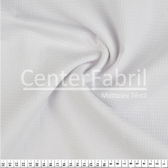 Tecido Piquet para Colcha Favinho Branco Largura 2,50 mt 100%Algodão- des1018cor717