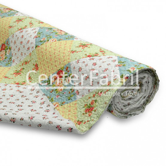 Tecido Matelassê Dupla Face Estamp Larg.2,25mt 100%Poliester des.132- 320gr/m2