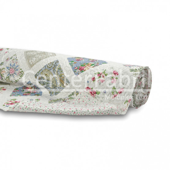 Tecido Matelassê Dupla Face Estamp Larg.2,25mt 100%Poliester des.149- 320gr/m2