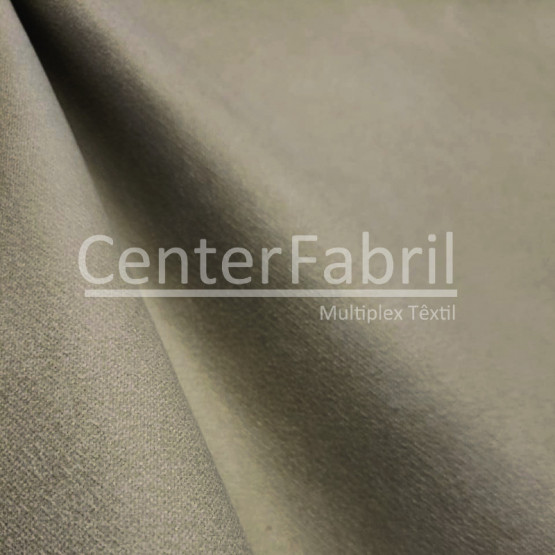 Tecido Veludo Liso Lobato Decoração Cinza Largura 140cm 100%Poliester