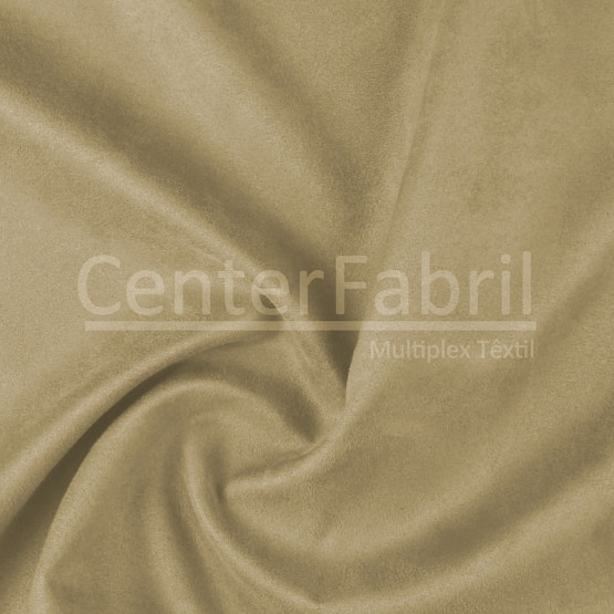 Tecido UltraSuede Liso Sisal Decoração Larg146cm 100%Poliester - 240gr/m². Conserv1-P/2-2/3-3/5-3/6-1 