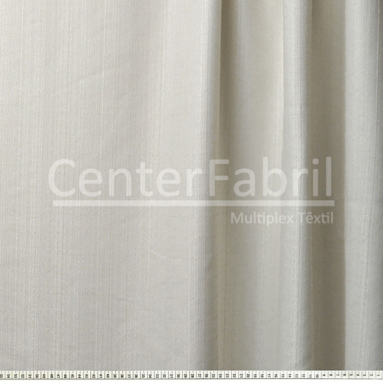 Tecido para Cortina Rustico Veneza Crú Larg. 2,90m 60%Algodão/.40%Poliester