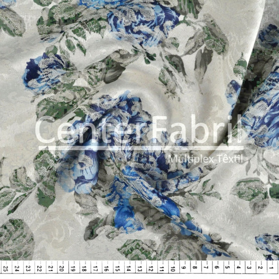 Tecido Jacquard Estampado Leve Largura140cm 58%Algodão/42%Poliester . Conserv1-H/2-2/3-3/5-3/6-8