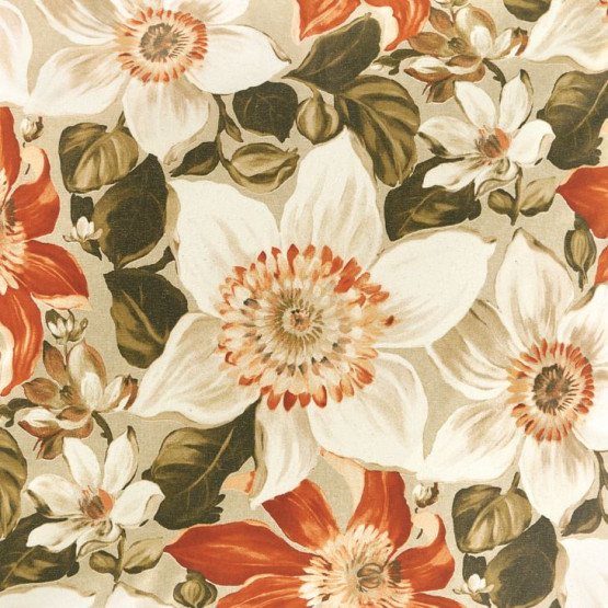 Lonita Bio Decor Western Laranja Karsten estampada Larg.140cm 100% algodão