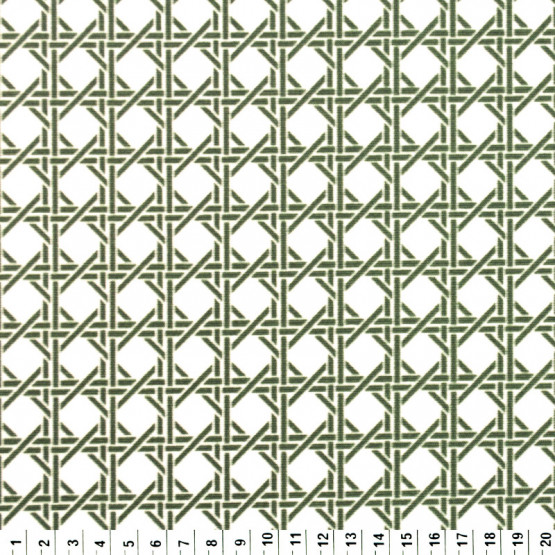 Tecido Acquablock impermeável estampado Treliça Verde Larg 1,40mt 72%Algodao/28%Poliester.Conserv1-P/2-2/3-3/5-2/6-8