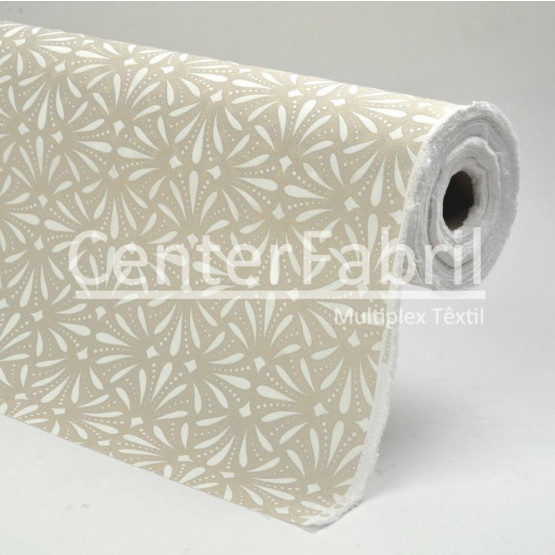Tecido para Parede Wall Decor Tabby Bege Larg.140cm 72% algodao/28%poliester de R$37,90 por