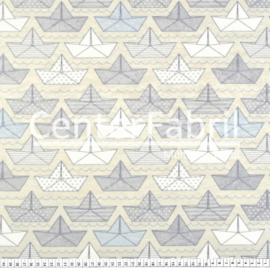 Lonita Jacquard Art Decor Barquinhos C1 Karsten Larg.140cm 70% algodao/30%poliester