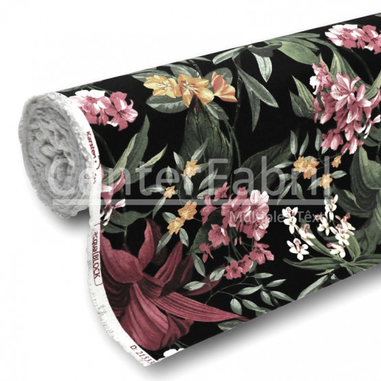 Tecido Acquablock impermeável estampado Forest c1    Larg 1,40mt 72%Algodao/28%Poliester.Conserv1-P/2-2/3-3/5-2/6-8