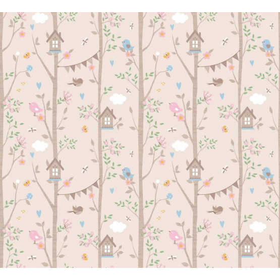 Tecido para Parede Wall Decor Bosque (Refilado) Larg.140cm 72% algodao/28%poliester de R$ 37,90 por