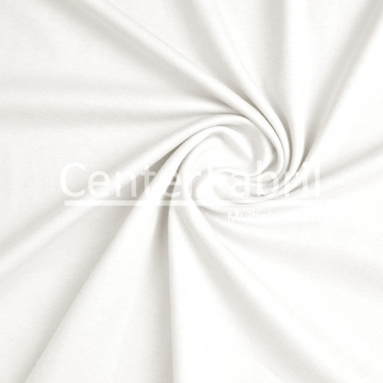 Meia Malha Off White PT -Pronta para Tingir Fio Pentado 30/1 Tubular Larg.90cm - Preço por metro - 163gr/M²