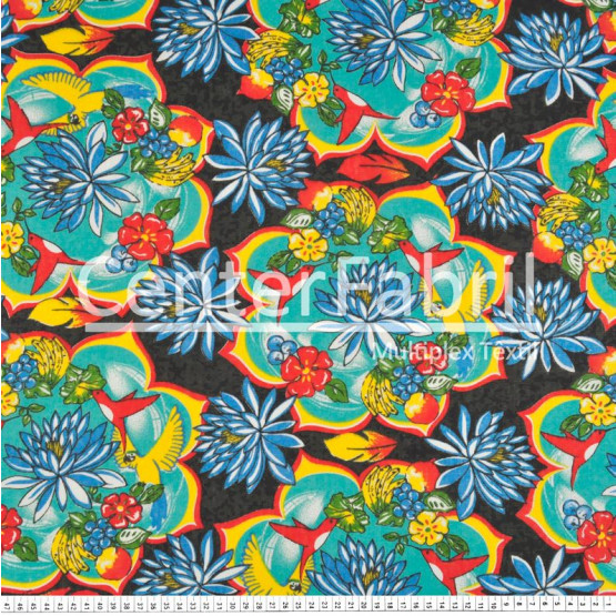 Chitão Estampado 100% algodão Larg.140cm