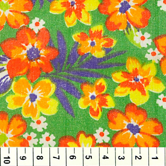 Chitão Estampado Plastificado - Tecido Base 100% algodão/Superior 100% PVC Lg135cm