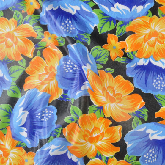 Chitão Estampado Plastificado - Tecido Base 100% algodão/Superior 100% PVC Lg135cm