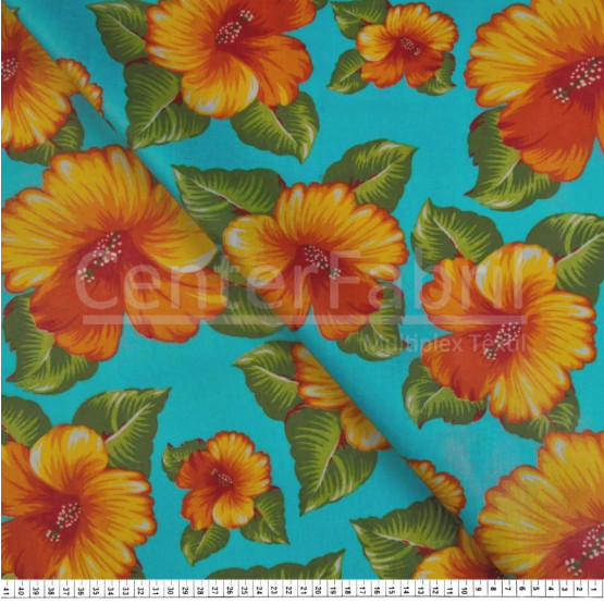 Chitão Estampado Plastificado - Tecido superior 100% algodão/Base100% PVC Lg135cm