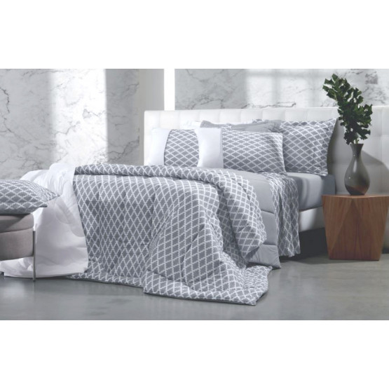JGO.DUPLO MALHA CASAL ESPEC.ESTAMP 138x188x30/40cm ref.053 promo de R$329,80 por