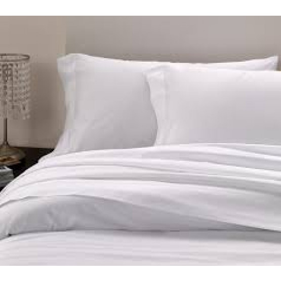 Jgo Cama Casal Percal 300Fios NeoClassico Bordado Branco 190x140x40cm