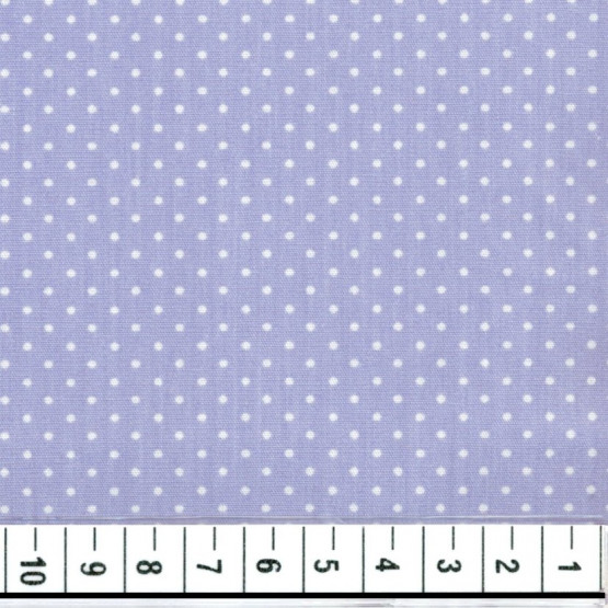 Tricoline Bolinhas Lilases e Brancas -Confeti- larg 140cm 100%algodão