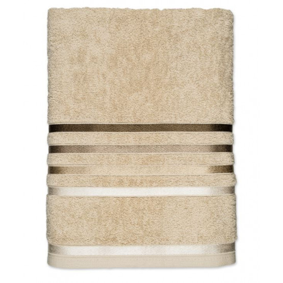 Toalha Banho Gigante Lumina 86x150cm cor 0144 bege/marrom 98%Algodão.2%Poliester