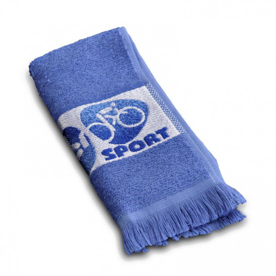 Toalha para Academia Sport Fitness Azul - São Carlos - 20cmx84cm  97% Algodão/3% Poliester
