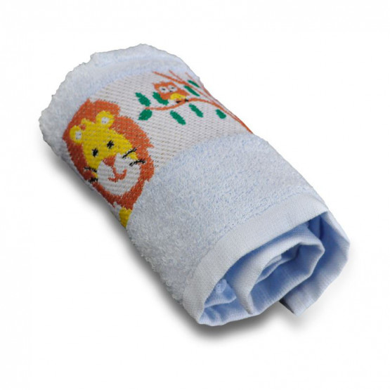 Toalha para Lavabo Leão Azul  32cmx50cm 93% Algodão/7% Poliester