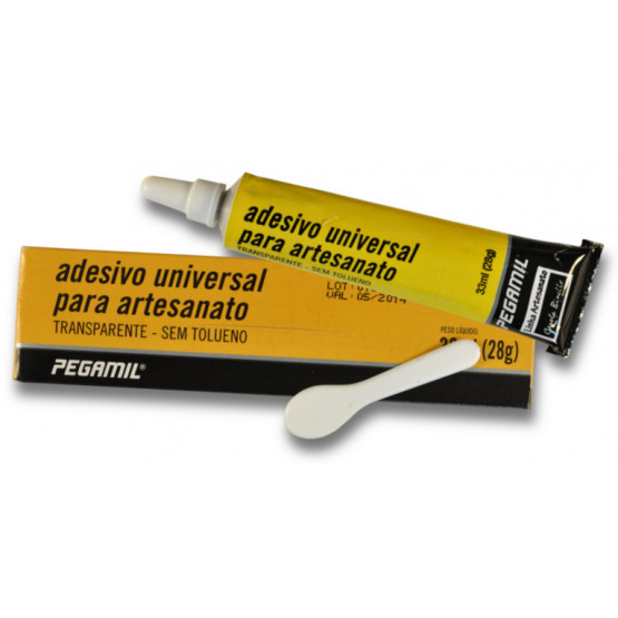 Adesivo Universal para Artesanato 33ml (28g) - Transparente - Sem Tolueno - Pegamil