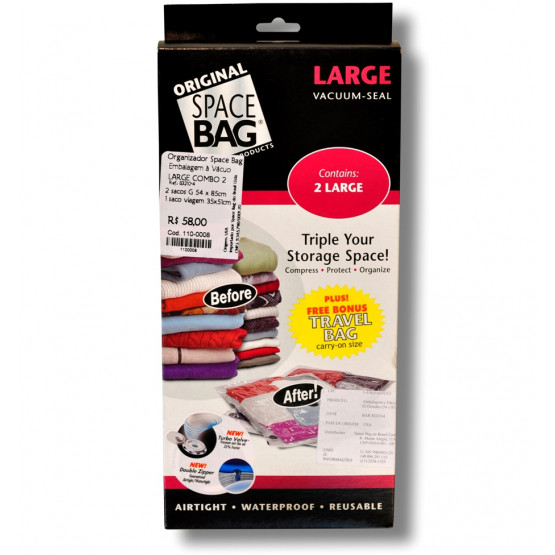 Organizador Space Bag large Combo 2