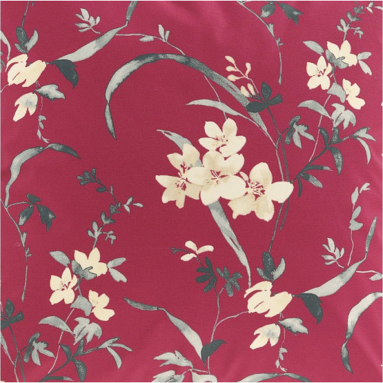 Tecido Acquablock impermeável estampado Ethos Vermelho c2 Larg 1,40mt 72%Algodao/28%Poliester.Conserv1-P/2-2/3-3/5-2/6-8