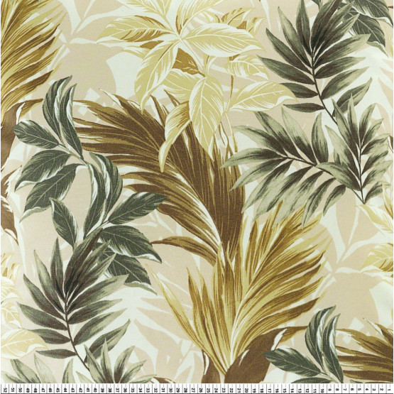 Tecido Acquablock impermeável estampado Riviera Verde c1 Larg 1,40mt 72%Algodao/28%Poliester.Conserv1-P/2-2/3-3/5-2/6-8