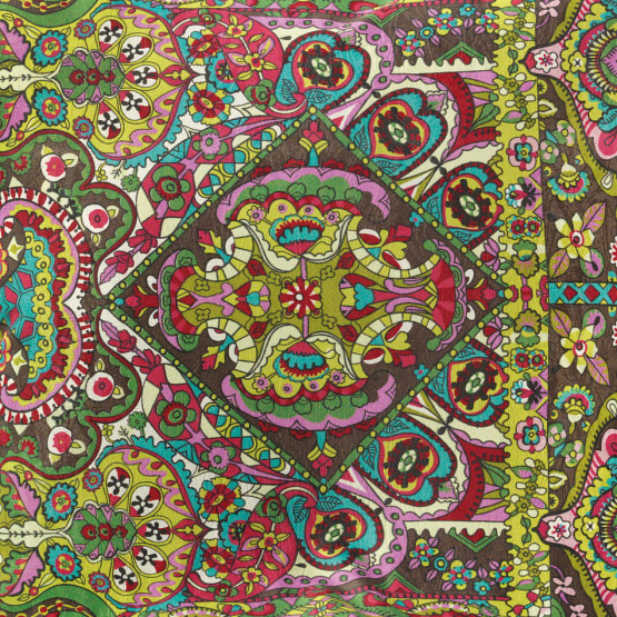 Lonita Jacquard Marble Holi Marrom estampada Larg.140cm 70% algodao/30%poliester
