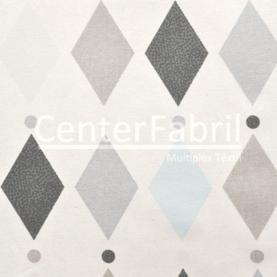Tecido para Parede Wall Decor Pierrot Azul (Refilado) Larg.140cm 72% algodao/28%poliester de R$ 37,90 por