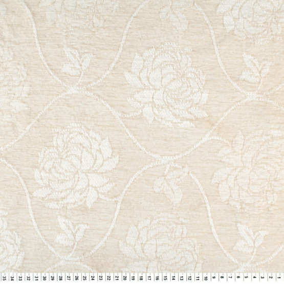 Tecido Chenille Jacquard  Bege Lg 140cm