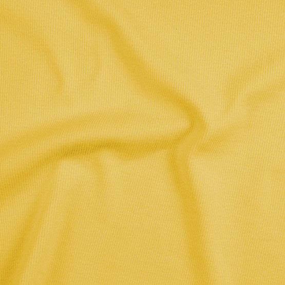 Malha Punho - Ribana Tubular Amarelo Ouro Largura 60cm 98%Algodão 2%Elastano Preço por Metro