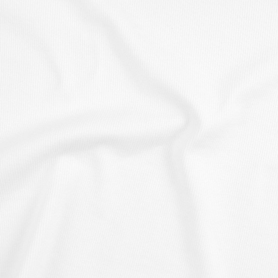 Malha Punho - Ribana Tubular Branco Largura 80cm 98%Algodão 2%Elastano Preço por Metro