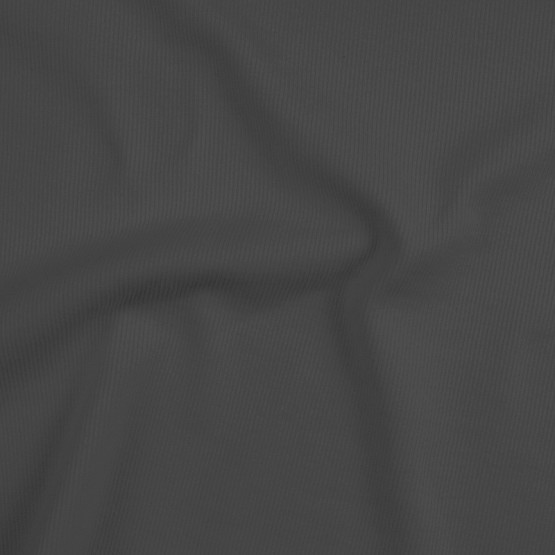 Malha Punho - Ribana Tubular Cinza Chumbo Largura 60cm 98%Algodão 2%Elastano Preço por Metro