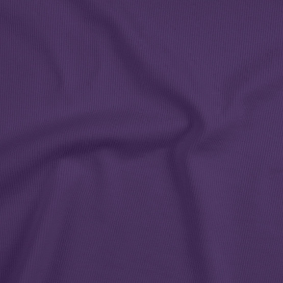 Malha Punho - Ribana Tubular Canelado Grosso Roxo Largura 60cm 98%Algodão 2%Elastano Preço por Metro