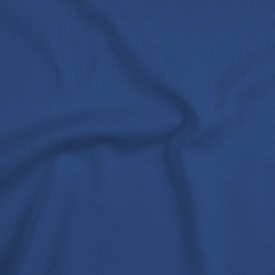 Malha Punho - Ribana Tubular Azul Royal Largura 80cm 98%Algodão 2%Elastano Preço por Metro