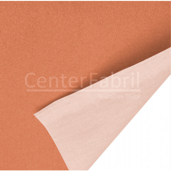 Tecido Metalizado Térmico p/ Tabua de Passar Laranja (normal) Larg. 140cm 100% Algodão - Aluminizado