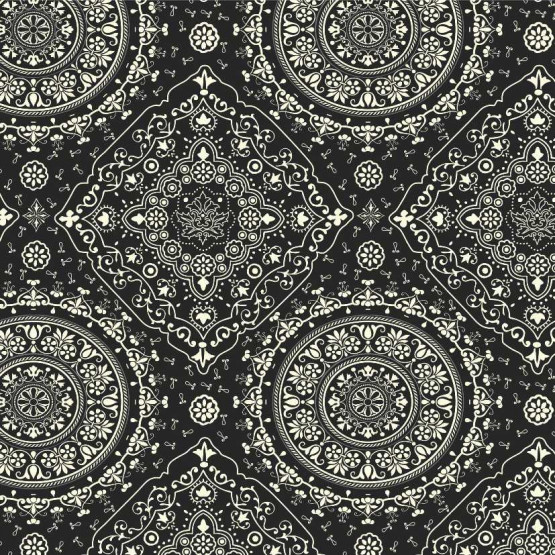 TECIDO ADESIVO Bandana Preto 100%ALG 47cm x 1,00cm
