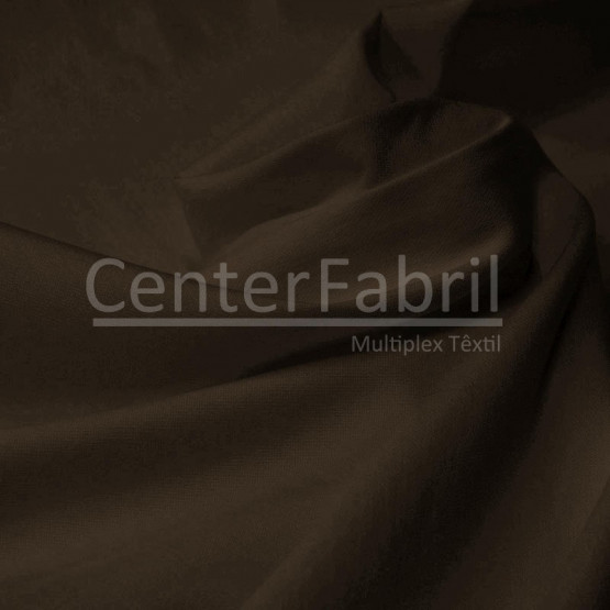TECIDO BENGALINE LISO MARROM Lg 145cm 75%Viscose 20%Poliamida 5%Elastano - no urdume